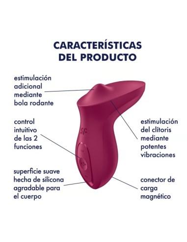 SATISFYER - EXCITERRR LAY-ON CLITORIS BERRY...