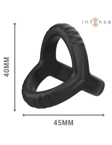 INTENSE - CARSON DOUBLE SILICONE PENIS RING...