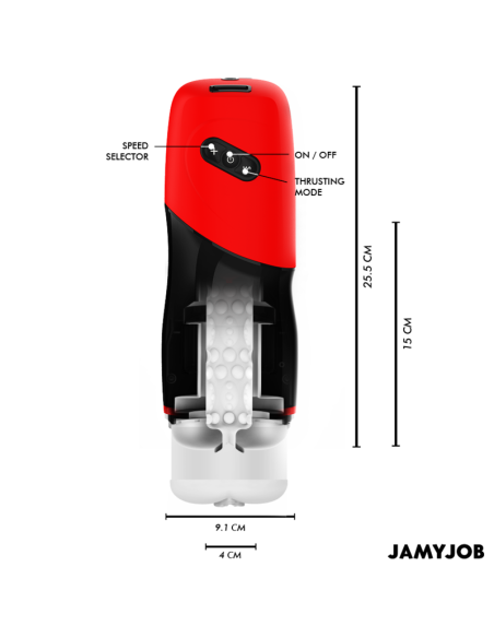 JAMYJOB - XPEED AUTOMATIC VAGINA MASTURBATOR 5 THRUSTING MODES AND SOUND EFFECT