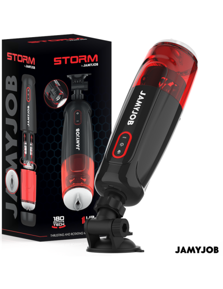 JAMYJOB - STORM AUTOMATIC VAGINAL MASTURBATOR WITH 10 MODES, ROTATION AND PUSHING