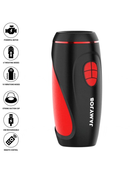 JAMYJOB - PYSTON BASE AUTOMATIC MASTURBATOR WITH REMOTE CONTROL DILDO