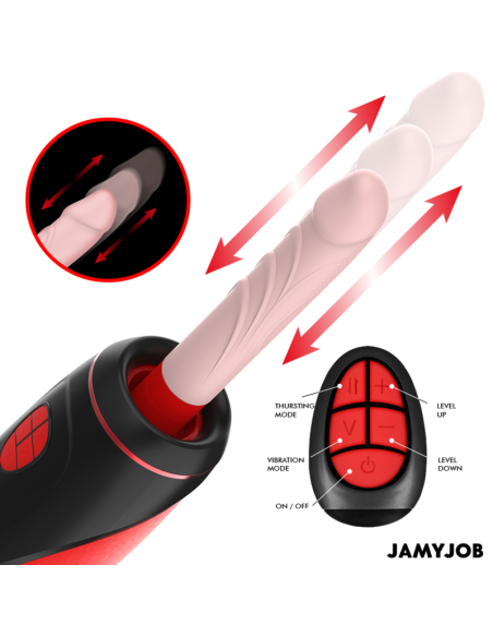 JAMYJOB - PYSTON BASE AUTOMATIC MASTURBATOR WITH REMOTE CONTROL DILDO