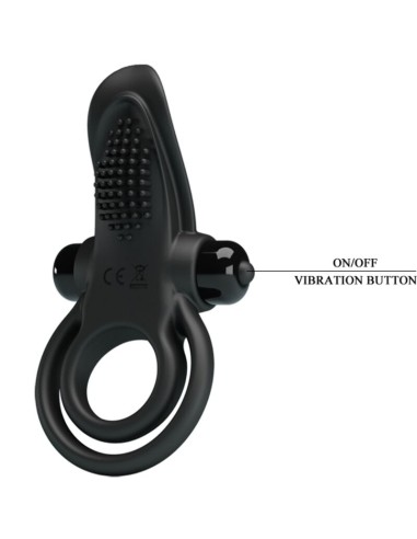 PRETTY LOVE - DOUBLE VIBRATING RING + CLITORIS...