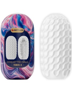 PRETTY LOVE - COQUETTISH BALLS SILICONE MALE MASTURBATOR...