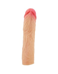 PRETTY LOVE - DEREK PENIS SLEEVE WITH 7.6 CM EXTENSION FLESH 2