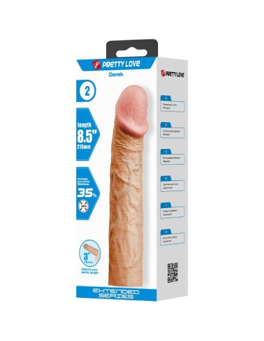 PRETTY LOVE - DEREK PENIS SLEEVE WITH 7.6 CM...