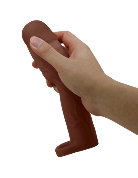 PRETTY LOVE - GERD PENIS SLEEVE WITH 7.6 CM EXTENSION MULATTO