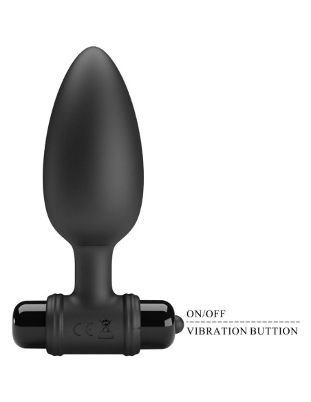 PRETTY LOVE - VIBRA BUTT PLUG 2 ANAL PLUG 10 VIBRATIONS BLACK