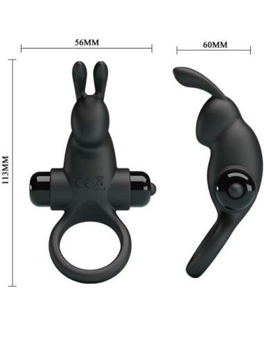PRETTY LOVE - VIBRATING RING + RABBIT CLITORIS...