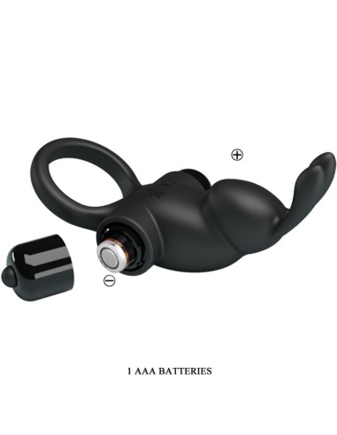 PRETTY LOVE - VIBRATING RING + RABBIT CLITORIS...