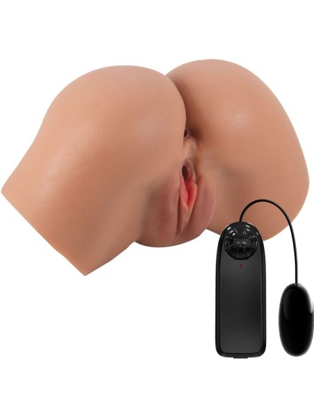 CRAZY BULL - HAILEY VIBRATOR BUTT WITH REALISTIC VAGINA AND ANUS CONTROL REMOTO