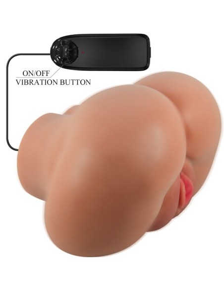 CRAZY BULL - LUNA VIBRATOR BUTT WITH REALISTIC VAGINA AND ANUS CONTROL REMOTO