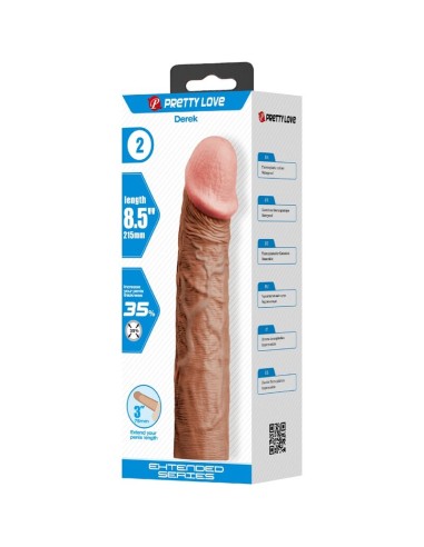 PRETTY LOVE - DEREK PENIS SLEEVE WITH 7.6 CM...