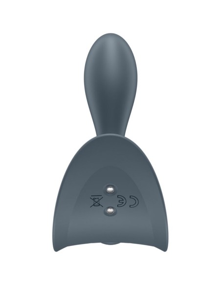 SATISFYER - BOOTY ABSOLUTE BEGINNERS 2 PLUG ANAL VIBRADOR UNISEX NEGRO