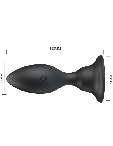 PRETTY LOVE - PLUG ANAL VIBRADOR NEGRO