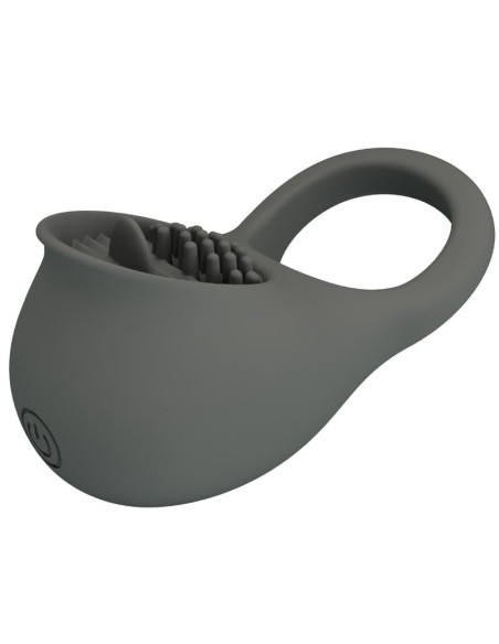 PRETTY LOVE - NIMBUS ANILLO VIBRADOR CON LENGUA GRIS