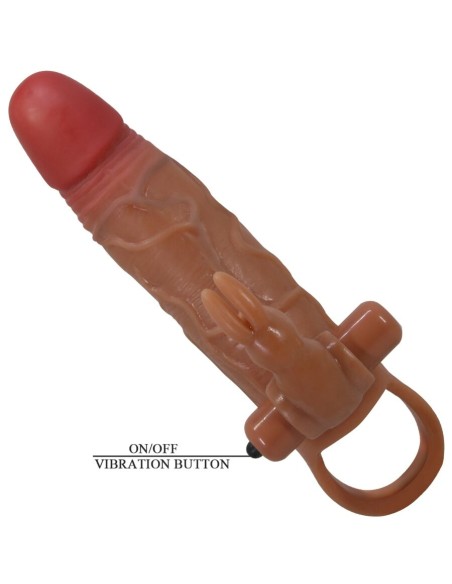 PRETTY LOVE - OSMAR PENIS SLEEVE + VIBRATING CLITORIS STIMULATOR