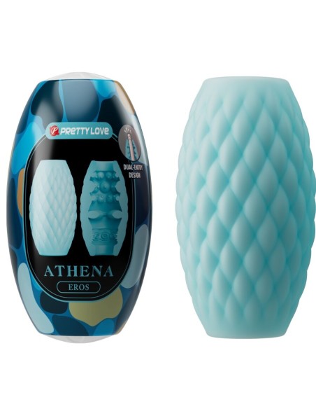 PRETTY LOVE - ATHENA EROS SILICONE MALE MASTURBATOR SKY BLUE