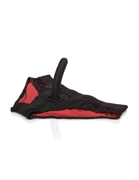 CALEXOTICS - SCANDAL SET DE BRAGUITAS ROJAS CON DILDO TALLA S/M