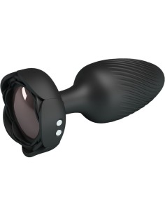 PRETTY LOVE - VARIAN ANAL PLUG WITH  LED LIGHT BLACK 10.8 CM