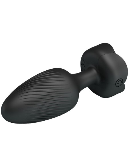 PRETTY LOVE - VARIAN ANAL PLUG WITH  LED LIGHT BLACK 10.8 CM