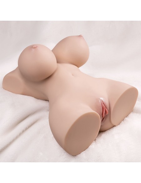 XISE - TINY THRUSTING REALISTIC TORSO WITH FEMALE VIBRATION 40 CM