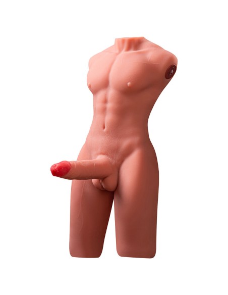 XISE - JASON HALF BODY REALISTIC MALE TORSO WITH THRUSTING AND VIBRATION 55 CM