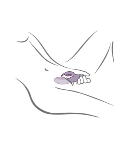 ROCKS- OFF - GLO- GIRL PURPLE RABBIT VIBRATOR