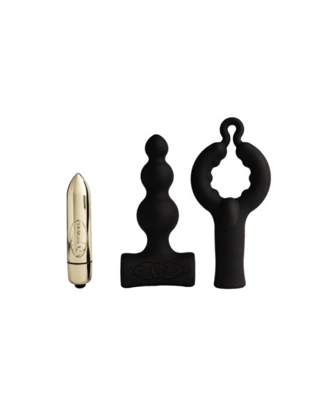 ROCKS- OFF - PETITE SENSATIONS BUBBLES ANAL PLUG VIBRATOR BLACK