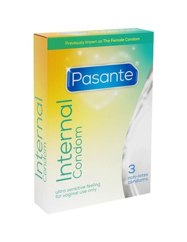 PASANTE - INTERNAL LATEX-FREE FEMALE CONDOMS...