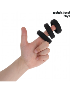 ADDICTED TOYS - SET OF FLAT SILICONE RINGS 2