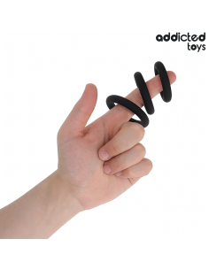 ADDICTED TOYS - SET OF SILICONE RINGS MODEL 1 2
