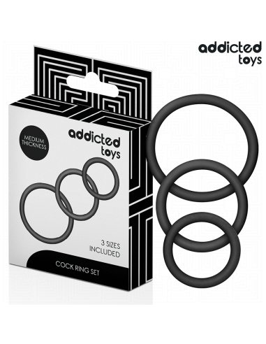 ADDICTED TOYS - SET OF SILICONE RINGS MODEL 2