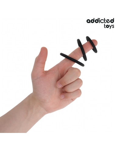 ADDICTED TOYS - SET OF SILICONE RINGS MODEL 2