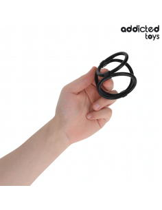 ADDICTED TOYS - TRIPLE PENIS RING 2