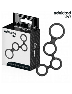 ADDICTED TOYS - PENIS RING WITH DIVIDERS FOR TESTICLES