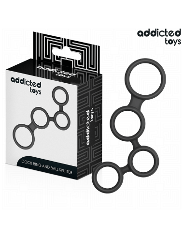 ADDICTED TOYS - PENIS RING WITH DIVIDERS FOR...