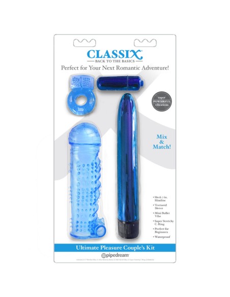 CLASSIX - ULTIMATE PLEASURE COUPLES KIT AZUL