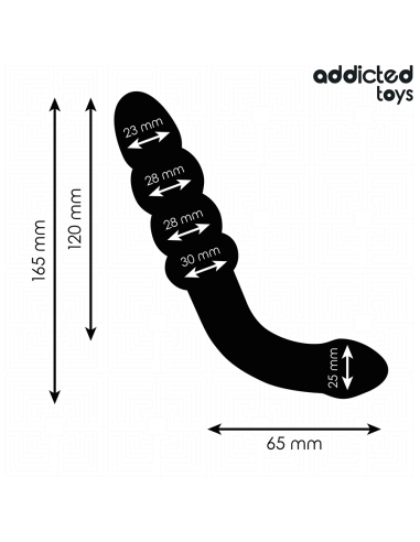ADDICTED TOYS - DOUBLE ANAL MASSAGER SILICONE...