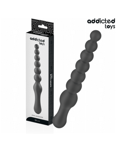 ADDICTED TOYS - DOUBLE ANAL MASSAGER SILICONE 24 CM