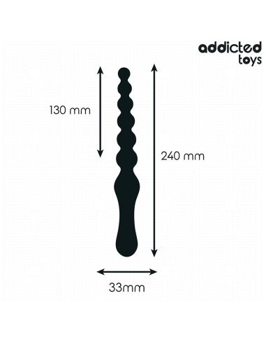 ADDICTED TOYS - DOUBLE ANAL MASSAGER SILICONE...