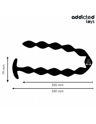 ADDICTED TOYS - EXTRA LONG SILICONE ANAL PLUG