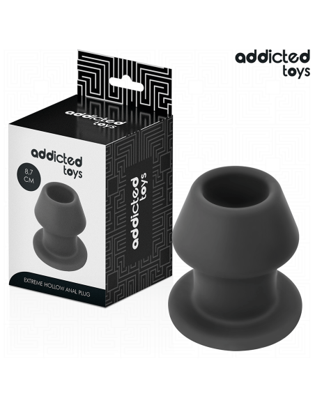 ADDICTED TOYS - EXTREME HOLLOW ANAL PLUG SILICONE SIZE M 8.7 CM