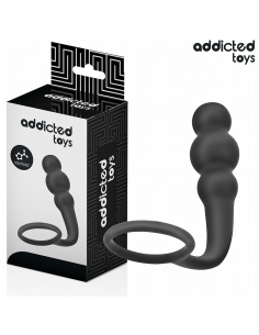 ADDICTED TOYS - ANAL PLUG WITH RING SILICONE MODEL 1