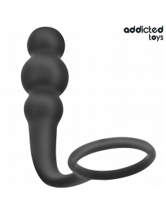 ADDICTED TOYS - ANAL PLUG WITH RING SILICONE MODEL 1 2