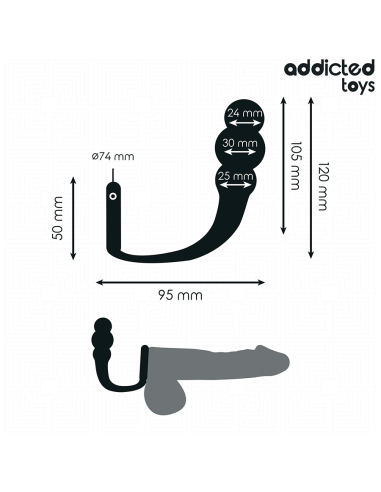 ADDICTED TOYS - ANAL PLUG WITH RING SILICONE...