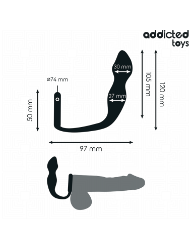 ADDICTED TOYS - ANAL PLUG WITH RING SILICONE...