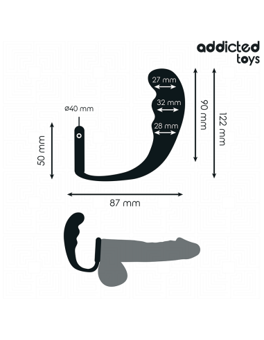 ADDICTED TOYS - ANAL PLUG WITH RING SILICONE...