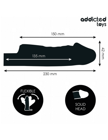 ADDICTED TOYS - TRANSPARENT PENIS EXTENSON SIZE...