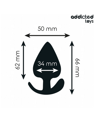 ADDICTED TOYS - ANAL PLUG SILICONE SIZE M 6.6 CM